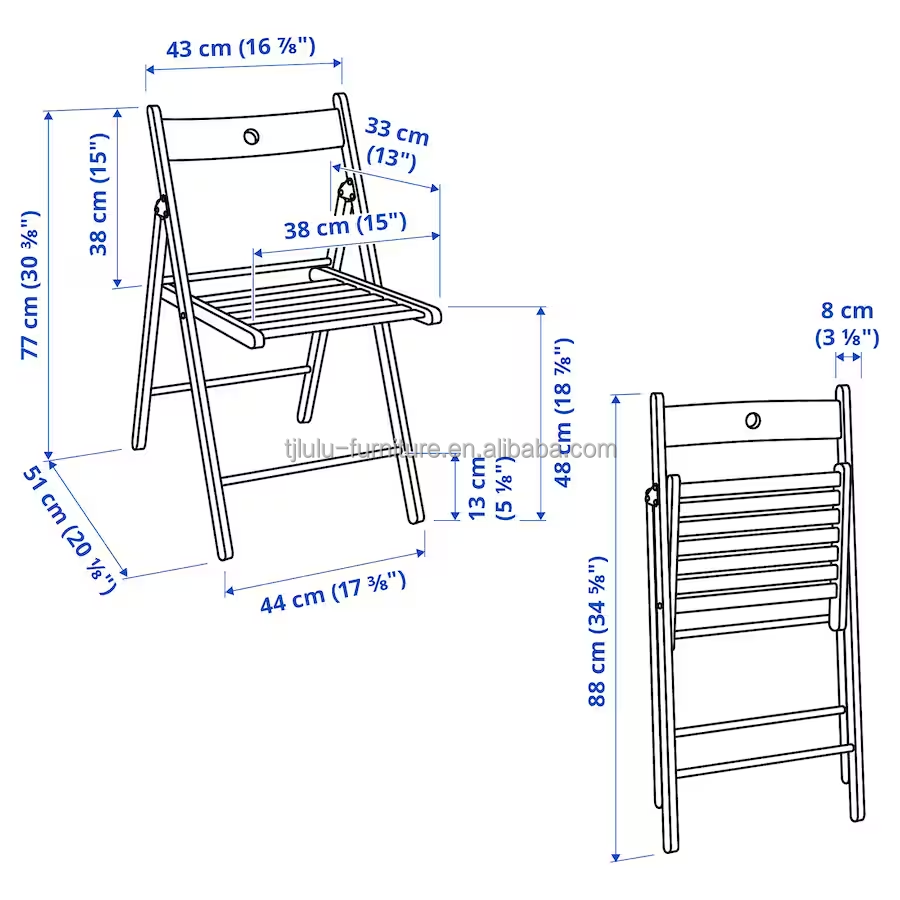Best 2023 Wooden Folding Chairs for Hotel Event Usage Folded Yes Solid Wood Frame