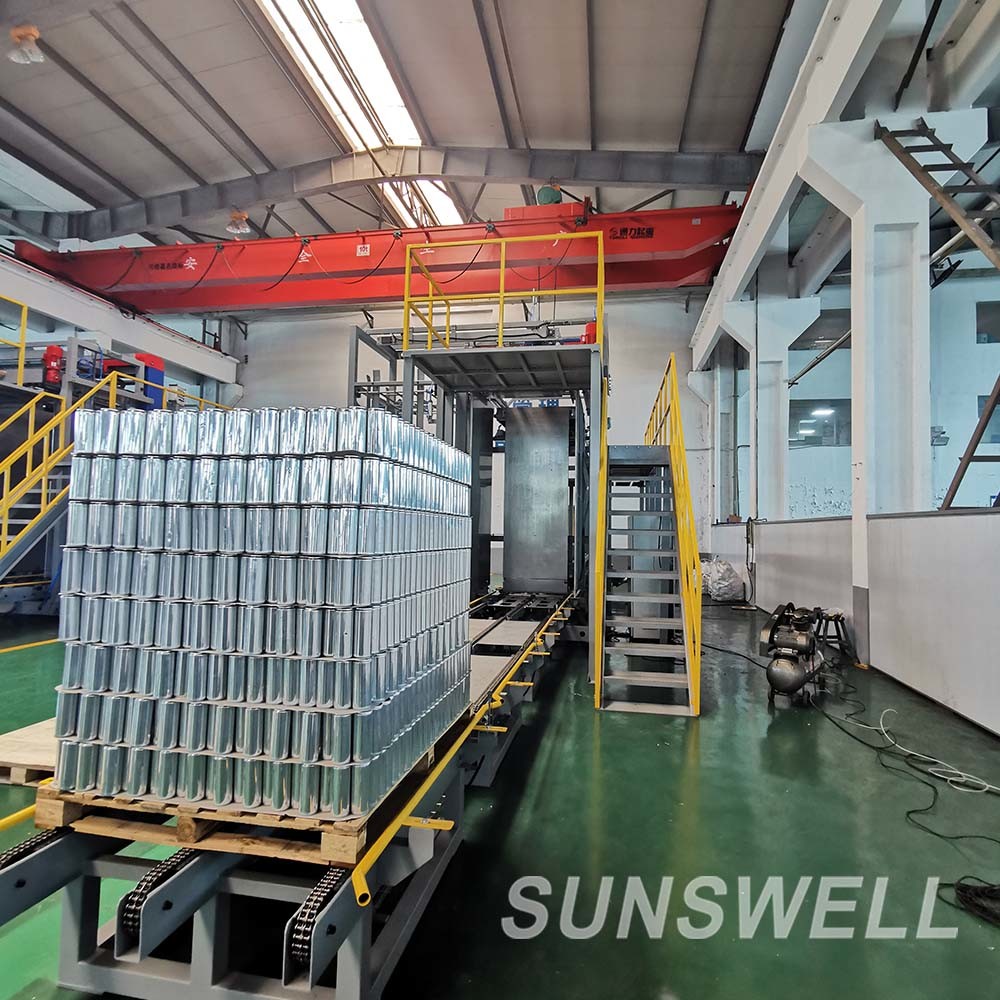 Tin Can Bottle Depalletizing Machine Bulk Can Depalletizer High Speed