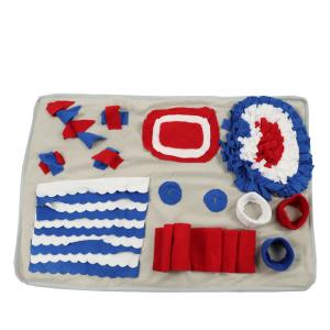 Quality Diy Food Dog Feeding Mat Puzzle Treat Pet Sniffing Mat Enrichment Game 75cm wholesale