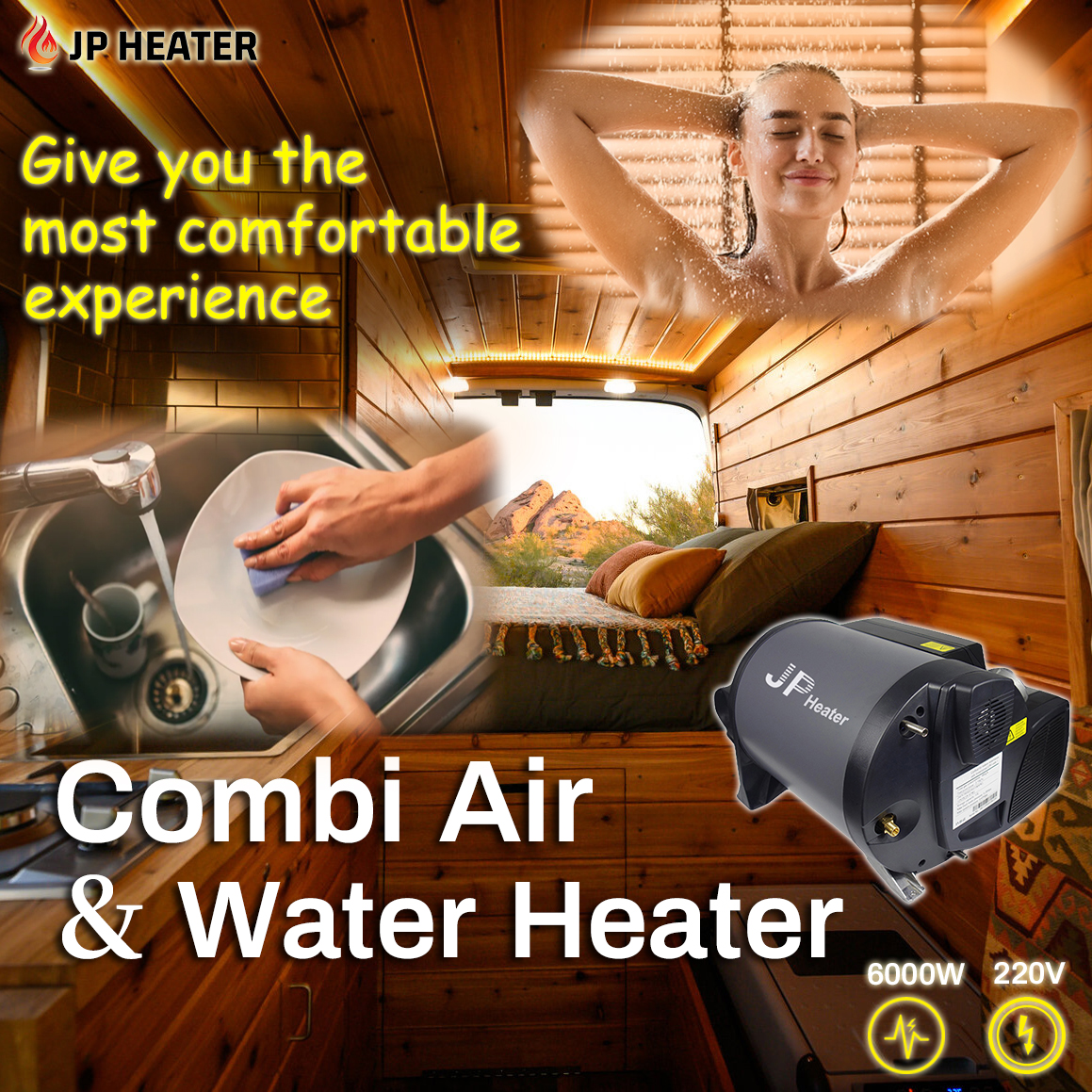 JP CE Certificate RV Camper Diesel Air And Water Parking Heater
