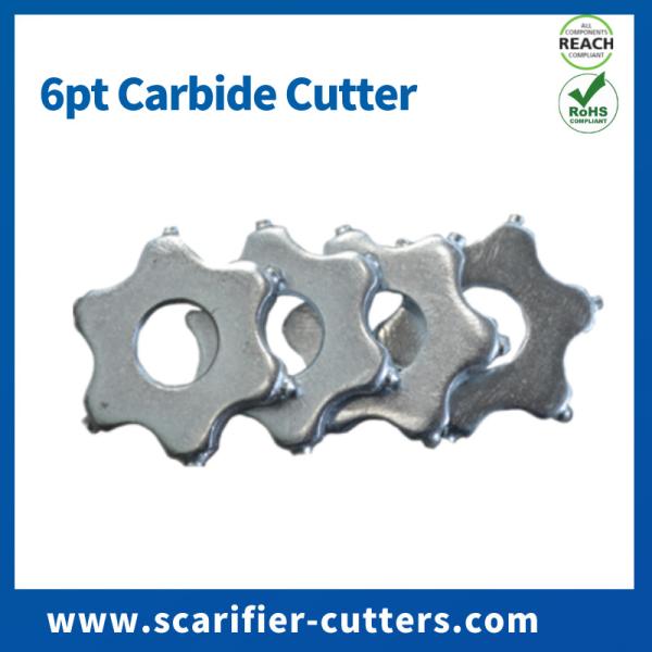 6pt Carbide Cutter Blade Flail For Surface Prep Grinder Floor Scarifiers