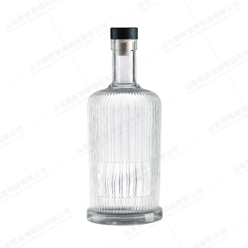 Custom Shape Round Spirit 100 Ml 200 Ml 375 Ml 500 Ml 750 Ml 1 Liter Gin Glass Bottle