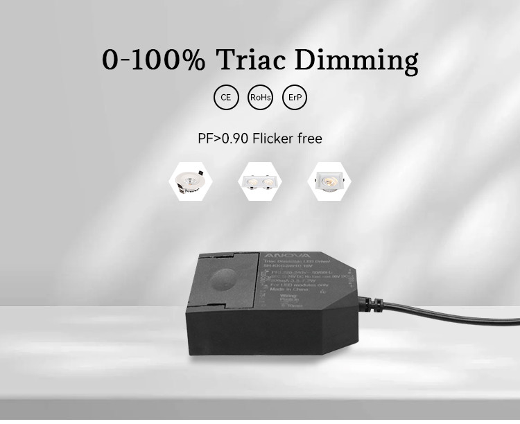 0-100% Triac Dimmable Power Supply Ocean Plastic Triac Dimmer Driver