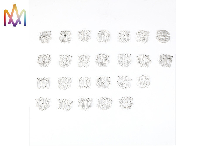 Baroque Style A-Z Alphabet Hollow SS DIY Metal Charms