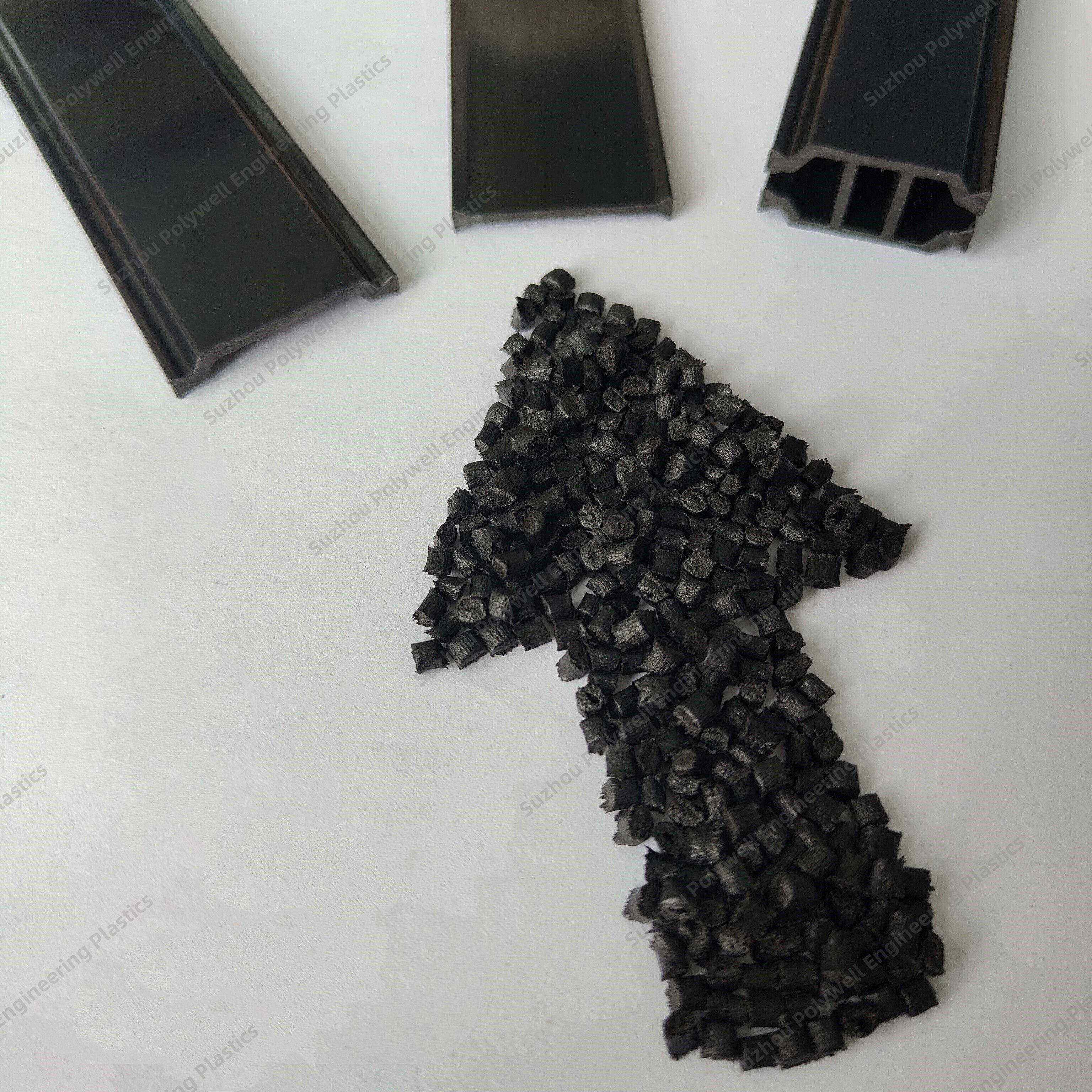 Extrusion Grade Glass Filled Nylon 66 Toughened Modified PA66 Nylon Resin Granules Material