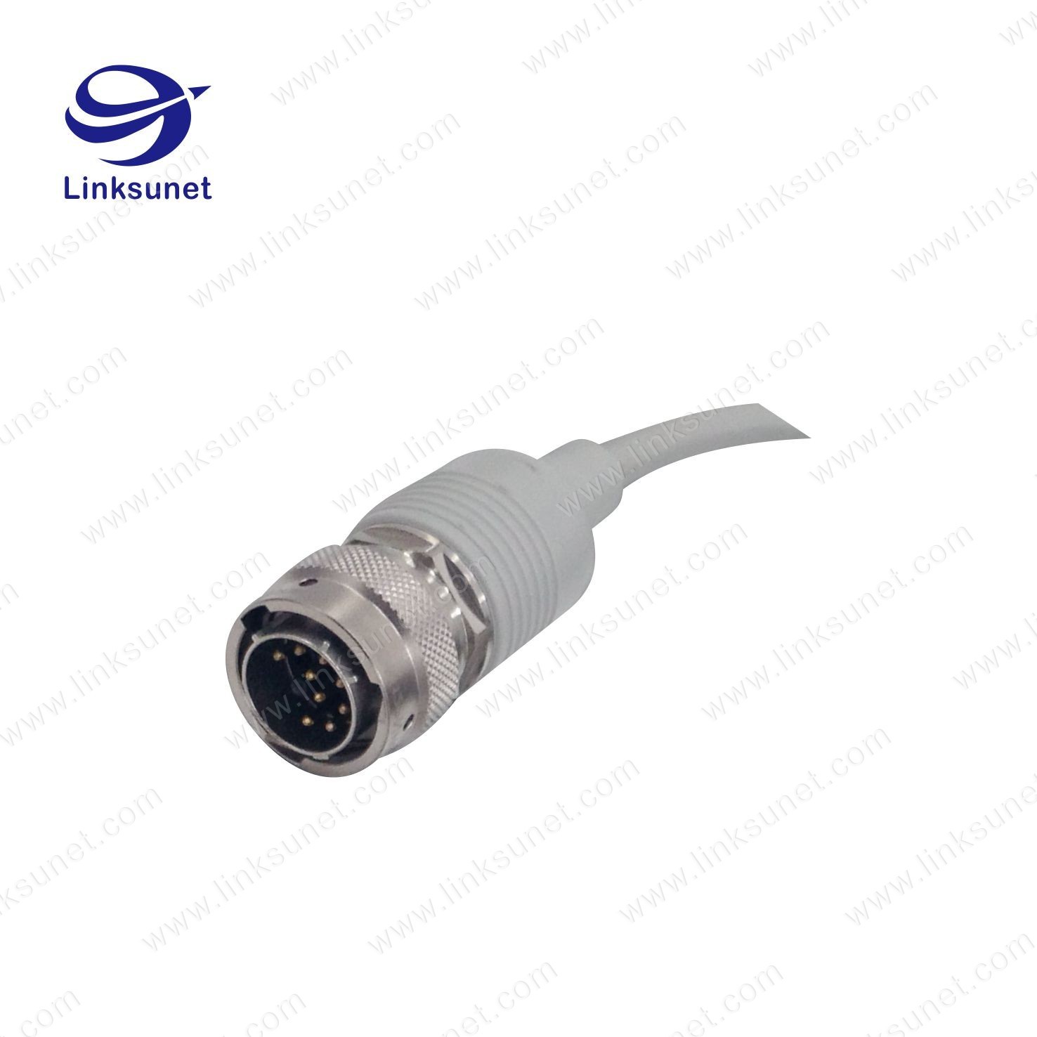 Amphenol Copper - Zinc alloy connectors SMB signal grey wire harness for robot