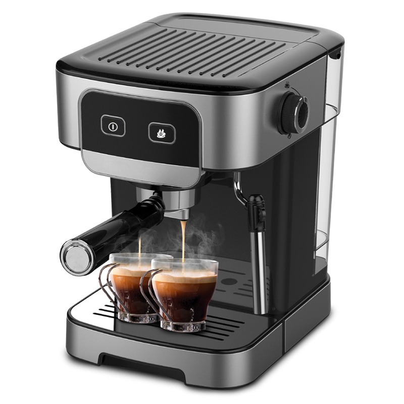 Automatic Electric Espresso Coffee Maker Machine With Grinder Home Commercial