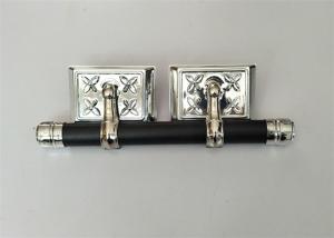 Quality Moulded Coffin Hardware / Casket Handles Wholesale Silver And Black wholesale