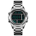 High Quality 1448 Stainless Steel Big Dial Business Mens Digital Watch