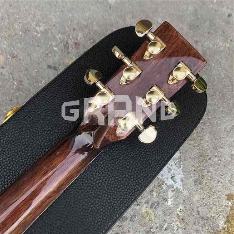 Factory customization Solid Spruce Top D45c Cutaway Electric Acoustic Guitar