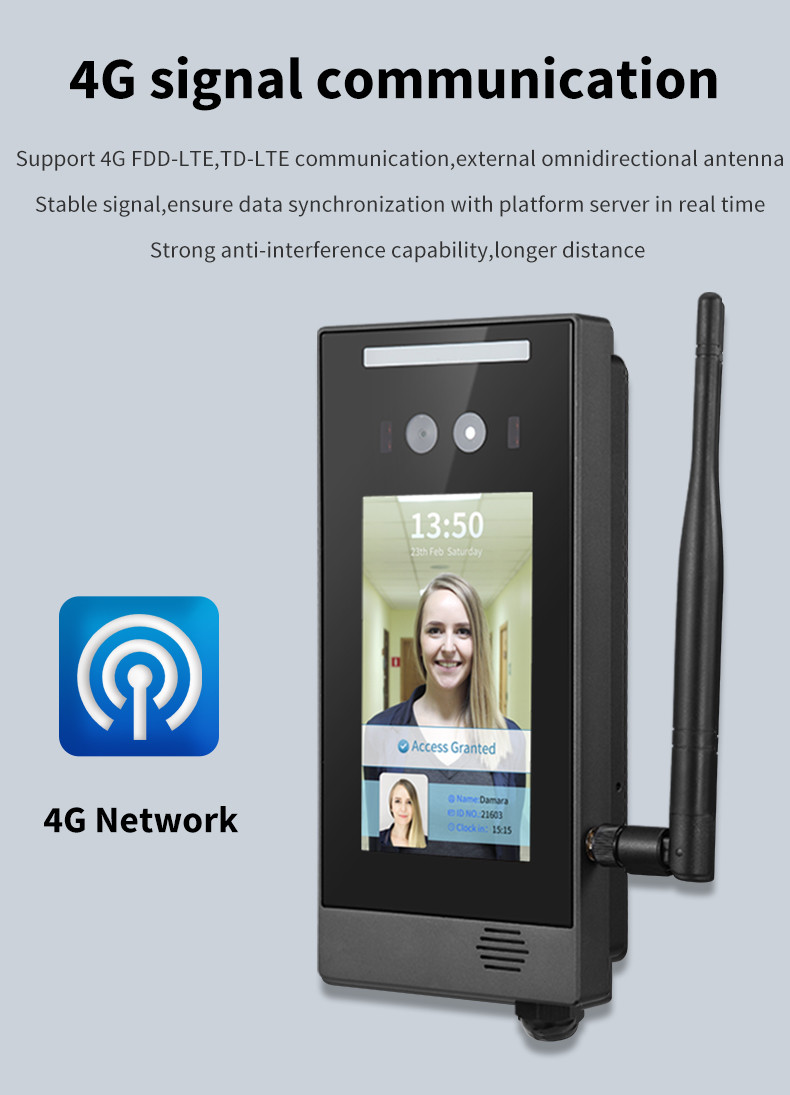 WDR Face Recognition Access Control Terminal With Attendance Management Software
