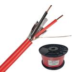 2 Cores 22/24AWG Flexible Wire Shield Cable 2.5mm2 Red Fire Alarm Cable for