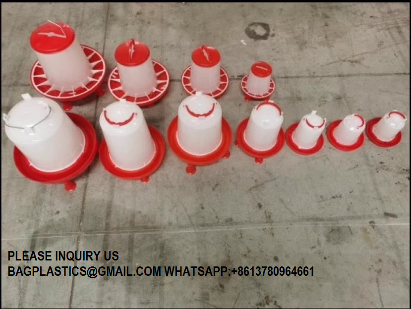 Chick Waterer For Poultry Duck Quail Hanging Poultry Plastic Containers For Outdoor Water