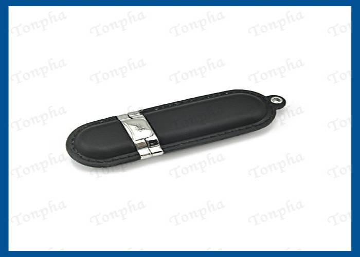 Genuine Leather USB Flash Drive Memory Stick With Customized Engraved Logo