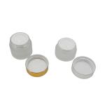 20g 30g 50g Empty Cosmetic Cream Jar Transparent Frosted Glass Jars For Skin