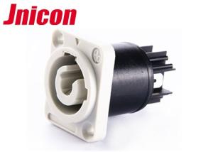 Quality 3 Pin Circualr IP44 Waterproof LED Connectors Powercon Socket 500V / 20A wholesale