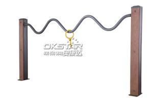 Quality wood outdoor fitness equipment for elderly for old people wholesale