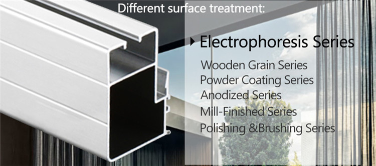 6061/6063 Anodized Aluminum Extrusion Profiles for Kitchen Cabinet
