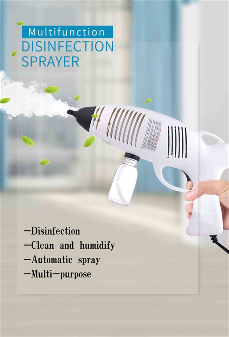 Wireless Battery Spray Gun Sanitizer Automatic 120ml Nano Cordless Spray Gun For Disinfection