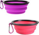 Portable 80g Pet Feeder Bowl 13cm Collapsible Water Bowl