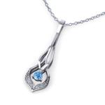 The Elegant Simplicity Of This Interwoven Aquamarine Necklace