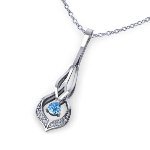 The Elegant Simplicity Of This Interwoven Aquamarine Necklace