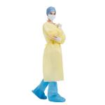 120x140cm Sterile Disposable Gowns , long ties Hospital Isolation Gown