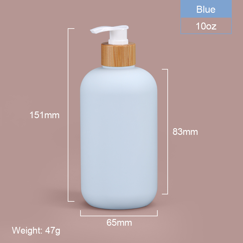 400ml 500ml Soft Touch Cosmetic Squeeze Bottle With Bamboo Lid For Shampoo Body Butter Lotion