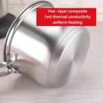 Amazon Multifunctional Kitchen Cookware Silver Cooking Pot Set Stainless Steel