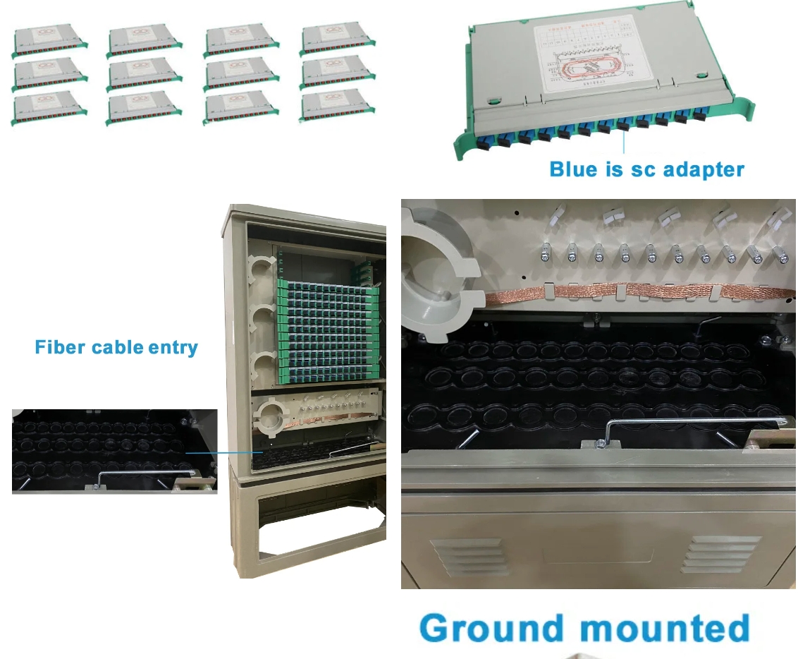 FTTH Outdoor Waterproof Fiber Optic Cable Handover Box 144 Fibers Weather-Resistant