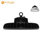 Durable Black 150W UFO LED High Bay Light , Dimmable High Bay LED Lighting