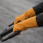 Beautiful Waterproof Rubber Work Gloves , Chemical Resistant Latex Gloves