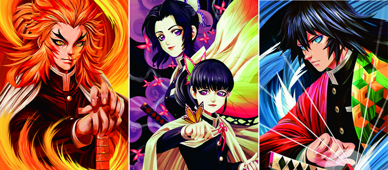 Demon Slayer 3D Lenticular Anime Poster Stock /Custom Design
