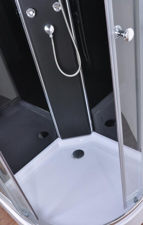 850 X 850 Bathroom Quadrant Shower Cubicles Transparent Tempered Glass Materials