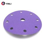 PET Film Aluminium Oxide 125mm Sanding Discs 80 Grit Abrasive