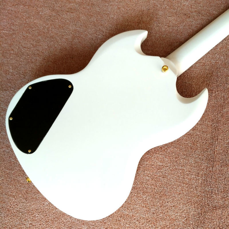 High quality SG electric guitar styles, ebony fingerboard, gold hardware, 3 pieces pickups electric guitar