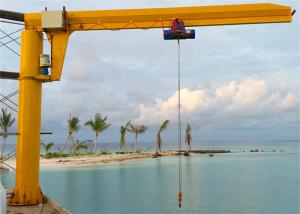 Quality Marine Electric Hoist Column Swing Boat Jib Crane 360 Degree wholesale