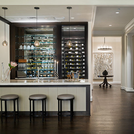 Modern Luxury Home Furniture Euro Style Bar Wine Rack with Wood Style Panel Design