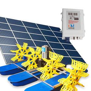 Quality Waterwheel Solar Powered Surface Aerator 48V DC Fish Pond Aerator 333m2 wholesale