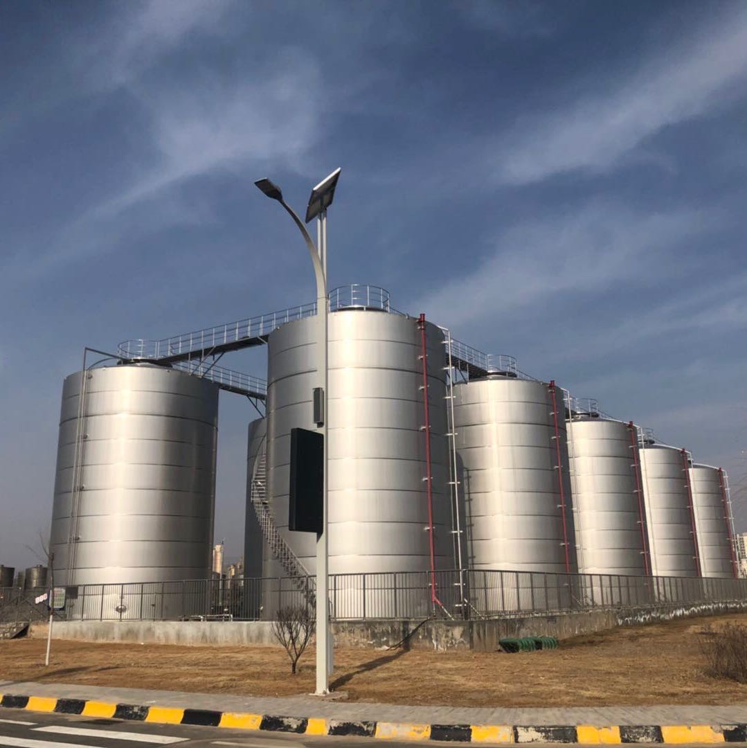 Sanitation 120000L Chemical Reservoir Stainless Steel Tanks Rapid Heating