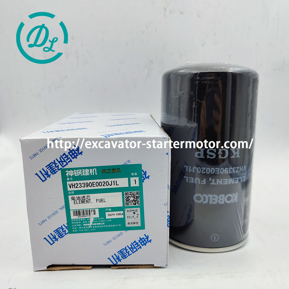 VH23390E0020J1L Excavator Fuel Filter VH23390E0020 Kobelco SK200-8