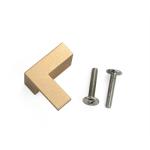 OEM Design Brush Gold Aluminum Cabinet Handles 2.36 inch With Screw