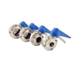 Quality Multi Position Stainless Butterfly Valve , Food Grade Manual Butterfly Valve wholesale