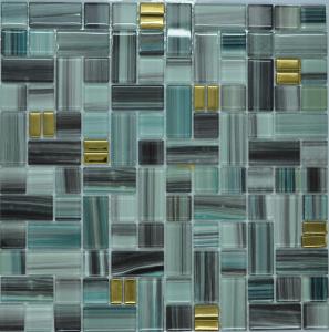 Quality Malachite green glass mosaic tile kitchen backsplash wholesale