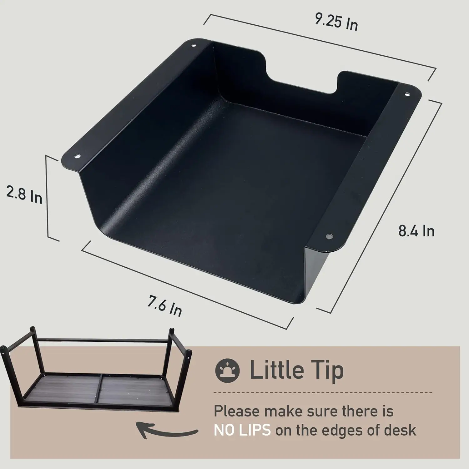 Stocked Under Desk Drawer Storage for Black Gaming Desk Sit Stand Desk Workstations