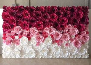 Quality 40x60cm Silk Artificial Flower Wall Panels For Wedding Venue wholesale