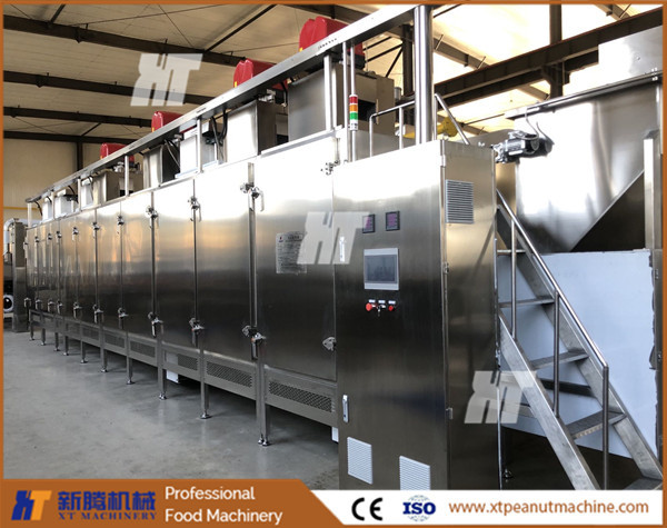 Industrial Small Peanut Roaster Machine Continuous Peanut Baking Machine Gas Roaster
