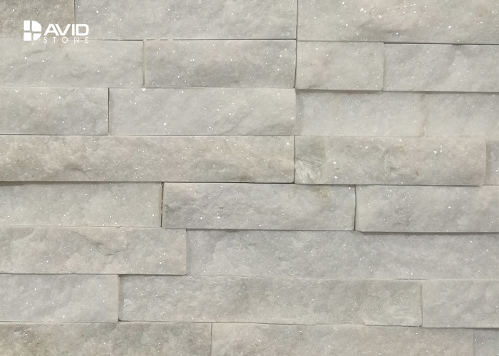Snow White Natural Marble Cultured Stone Siding For Houses Building Materials