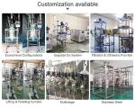 10L 20L 50L Jacketed Glass Reactor Glass & Stainless Steel Reactor