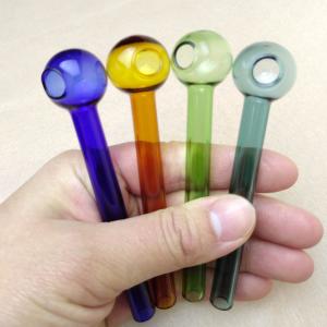 Quality Unique Sturdy Glass Oil Burner Tube , Daily Use Hand Blown Bongs wholesale